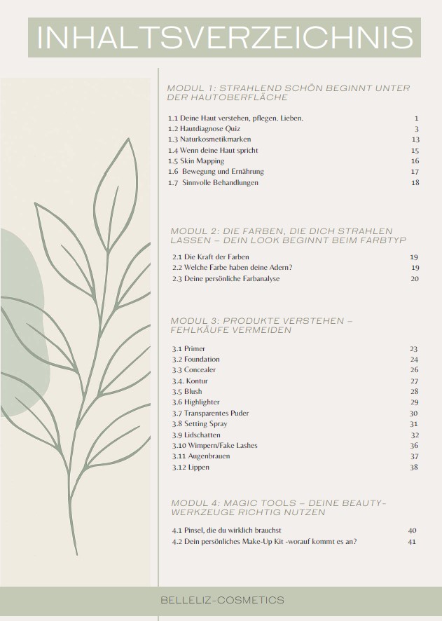 Inhaltsverzeichnis S.1